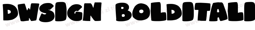DWSign BoldItalic字体转换
